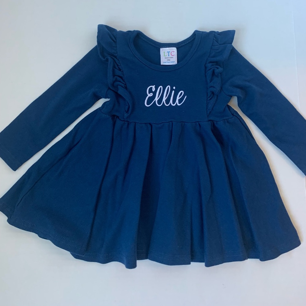 Toddler Girl LTC Embroidered Dress 18 months.